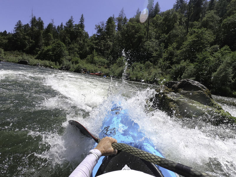 Paddler's view of the Kissing Rock