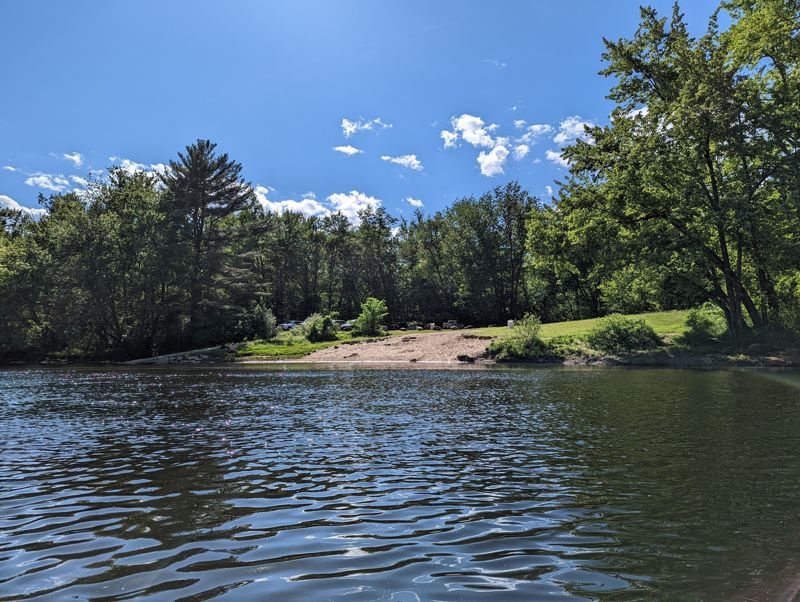Mid point canoe access
