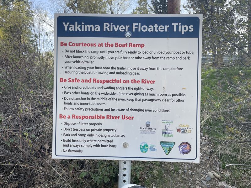 Sign at Bridge Access