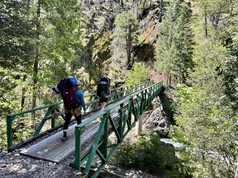 Crossing the bridge