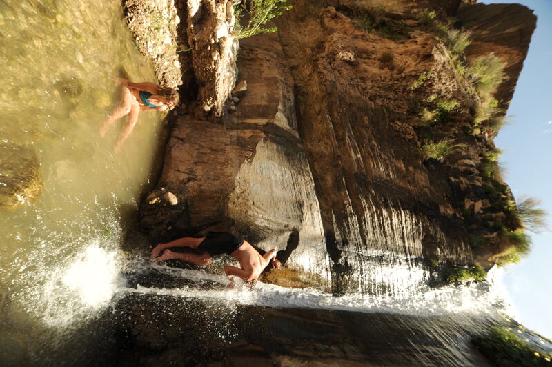 Enjoying Columbine Falls