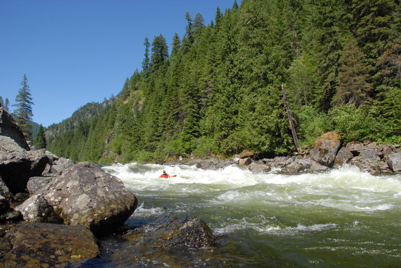 Paul Coming Through Lochsa Falls