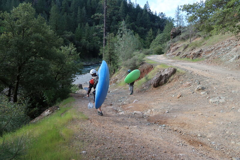 Walking Down to the Put-in Beach