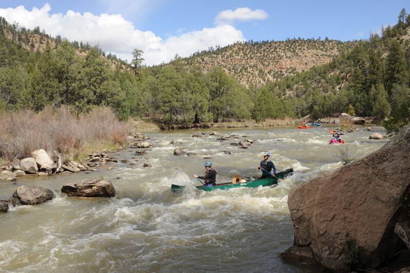 Bruce and Andy Canoe Aragon