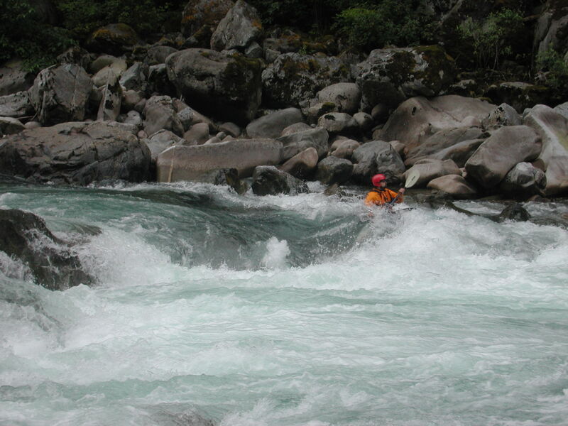 Coming Around the Left at the Ledge Hole