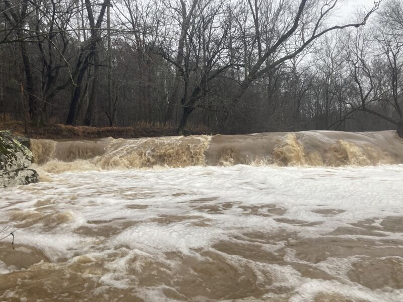 4.5 ft on the gage 