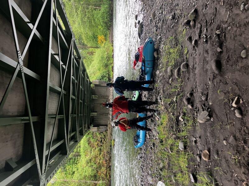 the Put in at SR 410 Wthie River Bridge