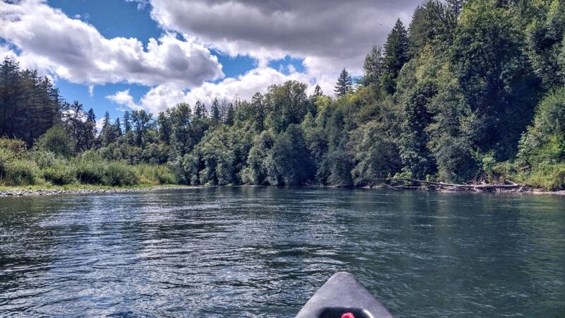 Afternoon paddle on the Cowlitz River Hatchery^2 Stretch
