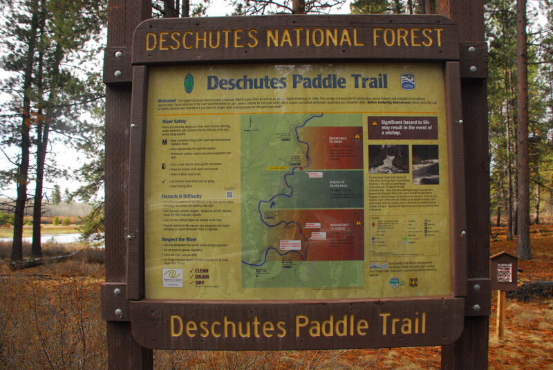 Deschutes Paddle Trail Signboard