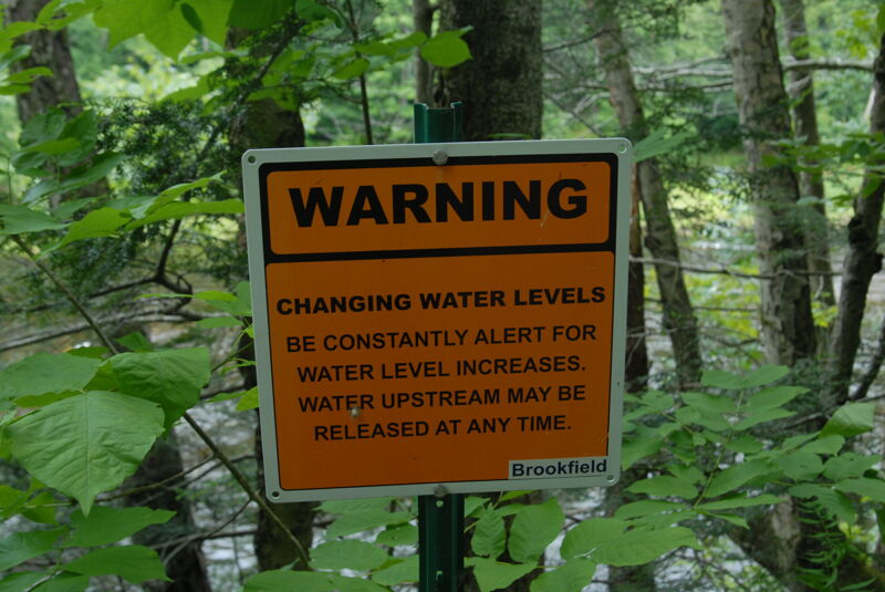 Warning Sign at Fife Brook Access