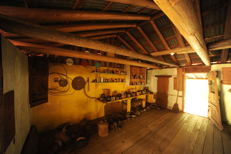 Interior of Whiskey Creek Cabin