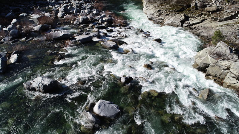 Aerial view of Achilles at 1500 cfs