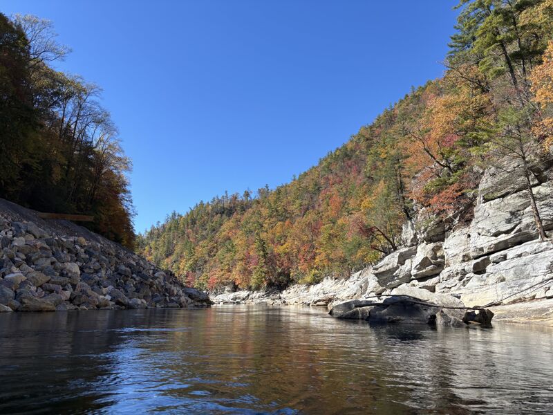 Finally quiet in the gorge. 
