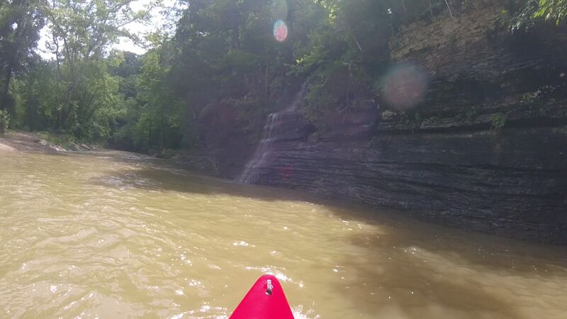 Waterfall river right after "The Flume" 