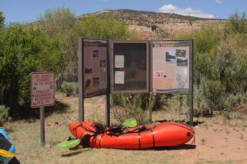 Signage at Chavez Canyon Access