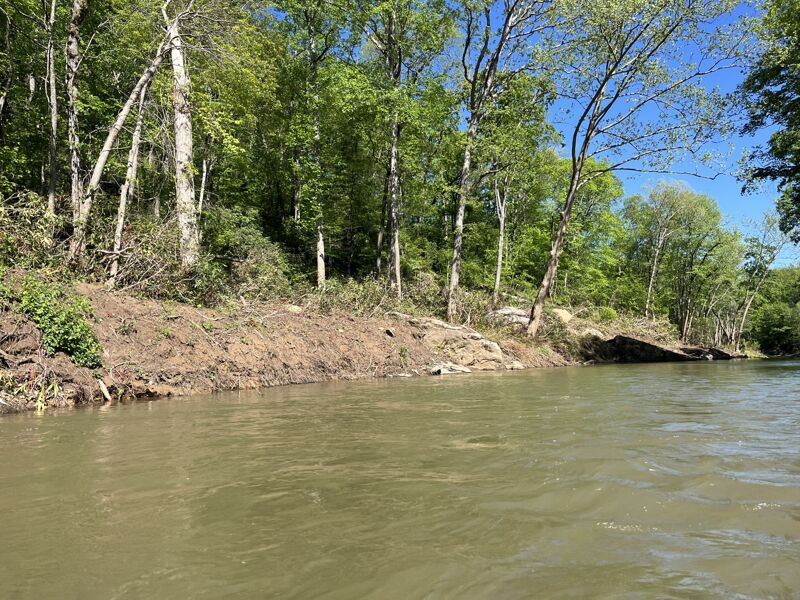 Typical Army Corps bank scraping. 