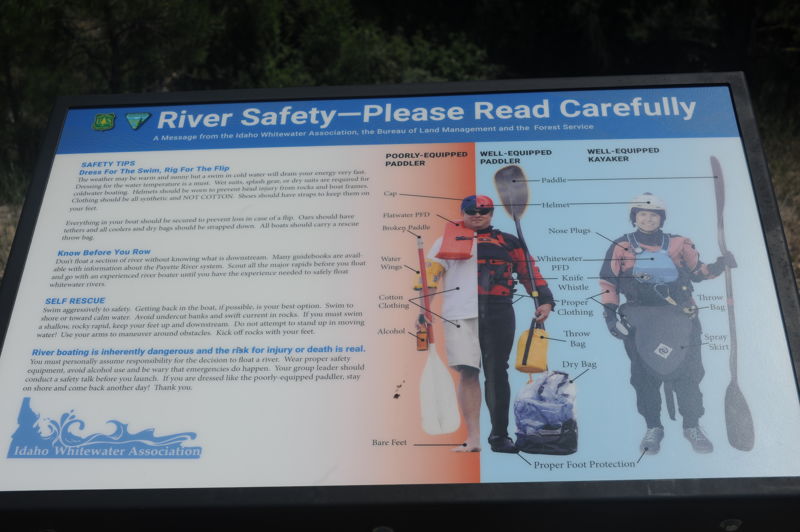 River Safety Sign