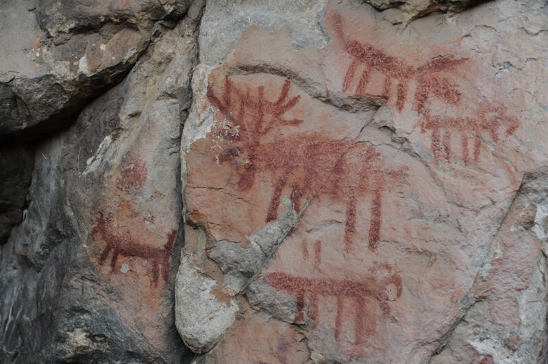 Pictographs at Stoddard Camp