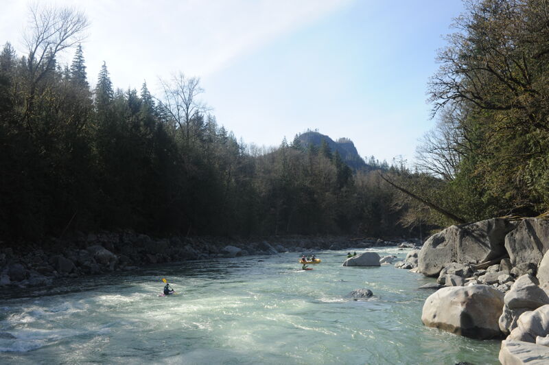 Looking Downstream from the Bottom of Boulder Drop