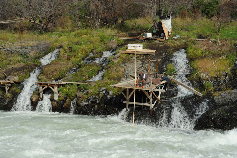 Fishing at Sherars Falls