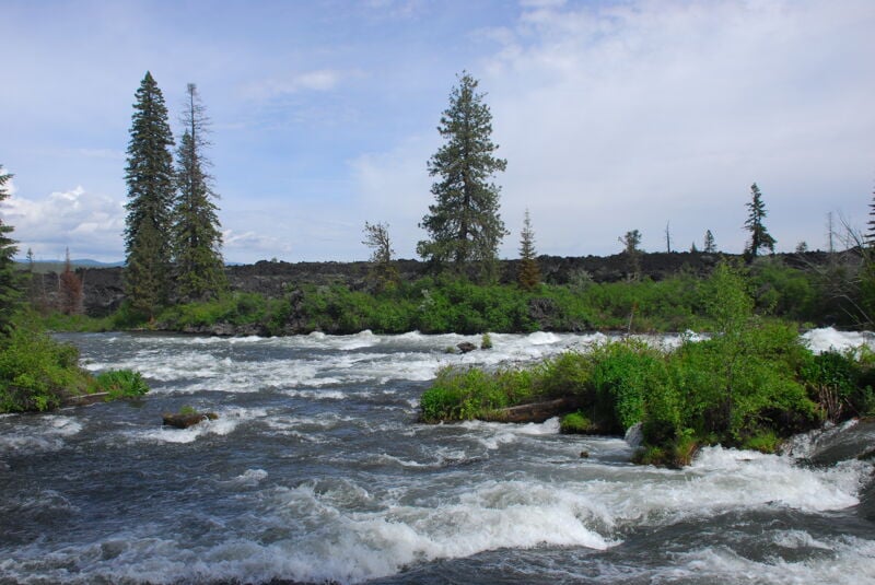 Deschutes River Along Newberry Lava Field