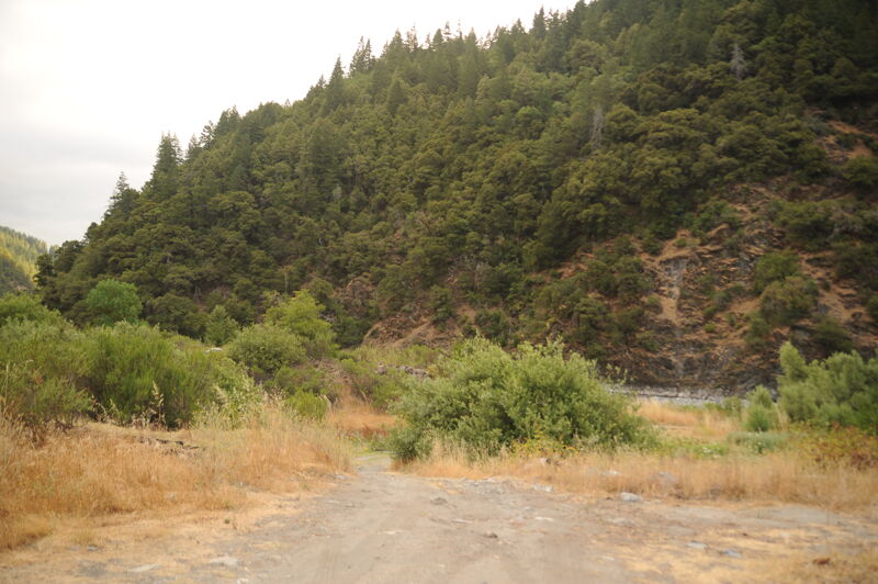 Aikens Creek Turn Around Area on River Terrace