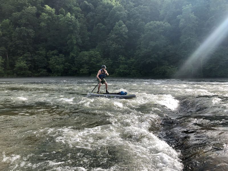 Surfing top of Thornton Shoals