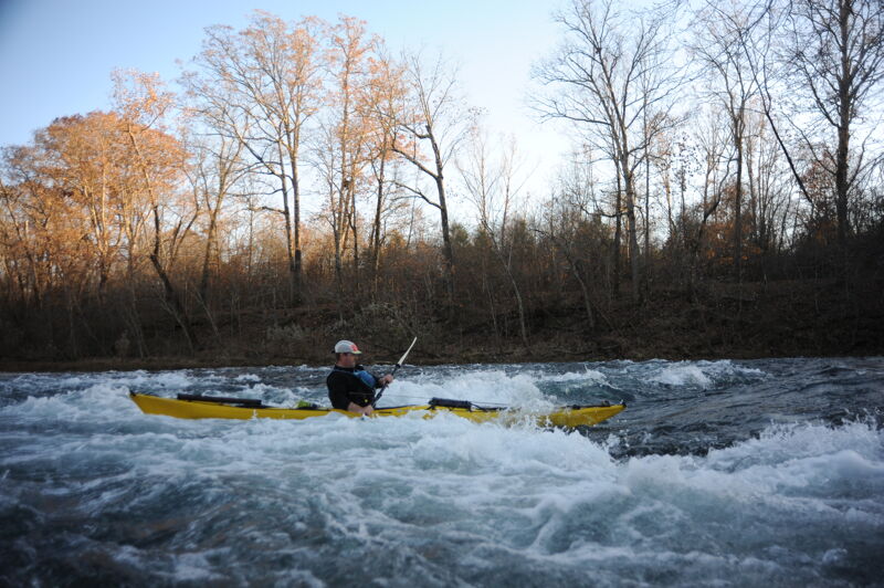 Surfing Fun in a Rapid