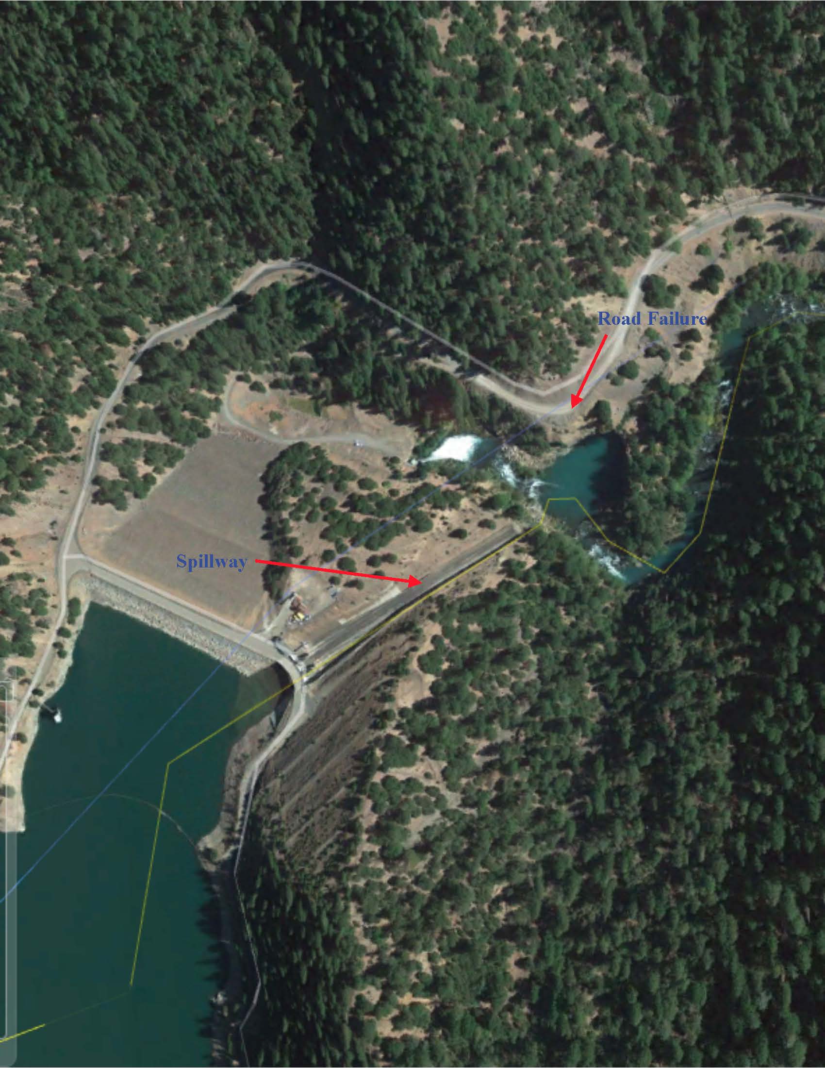 McCloud Dam Aerial
